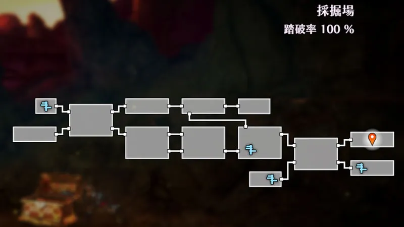 採掘場のマップ画像