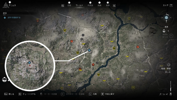 討手の居場所・地図