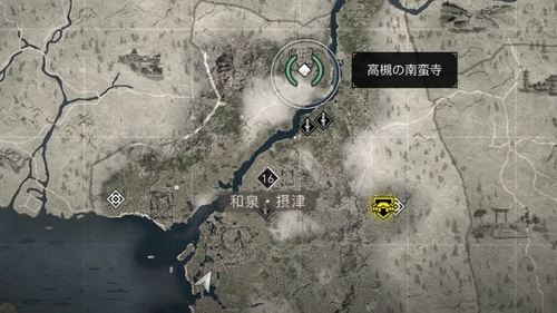 高槻の南蛮寺の場所（広域地図）