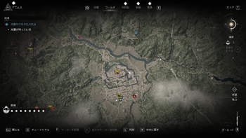 愛宕神社で光慶と合流する・地図