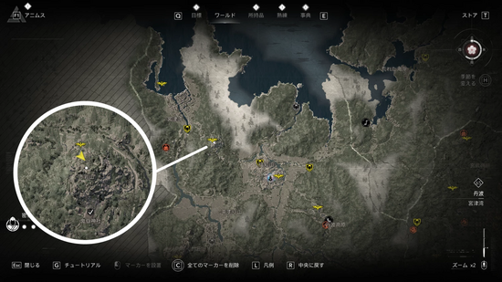 和を乱すの剣（刃）の場所・地図