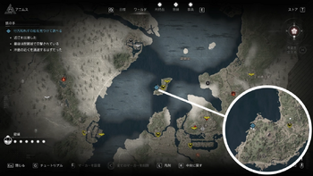 行方知らずの船の場所・地図