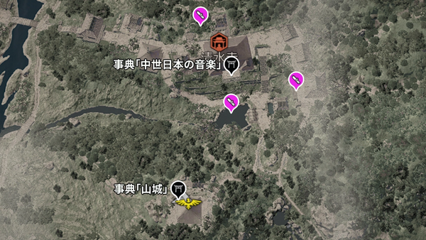 清水寺（アサクリ）の紙片map