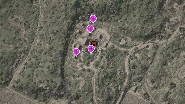 長浜八幡宮（アサクリ）の参拝map