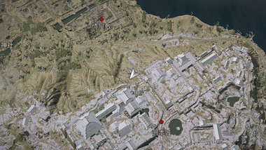 隠し通路の入り口・地図