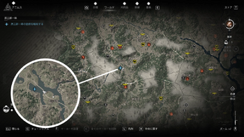 源三郎一味の密偵の居場所・地図