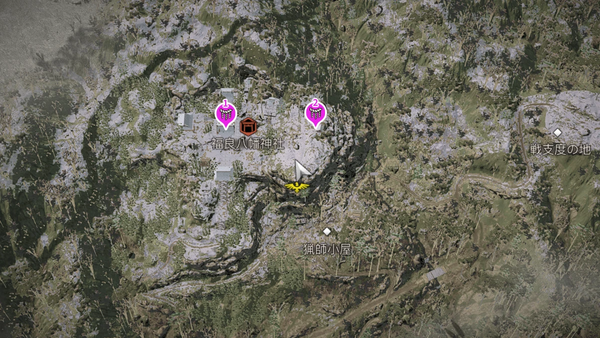 福良八幡神社（アサクリ）の参拝map