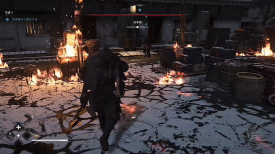 洲本城から脱出する