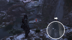 黒岩の滝 洞窟入口