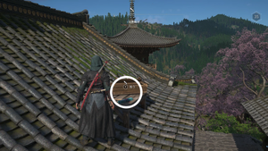 如意輪寺（アサクリ）の紙片の場所3