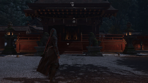 闘鶏神社（アサクリ）の参拝場所1