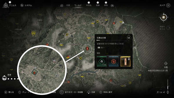 石舞台古墳の場所・地図