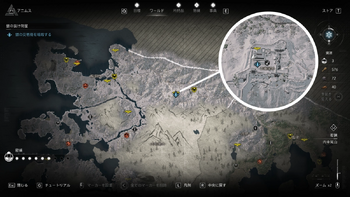 銀の交易商の居場所・地図