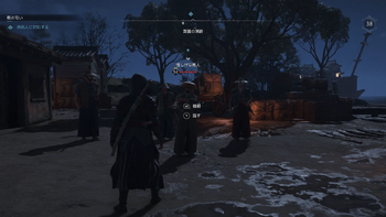 怪しげな商人と話す