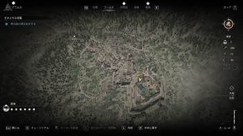 無法者の頭の居場所・地図