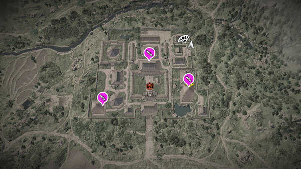 興福寺（アサクリ）の紙片map