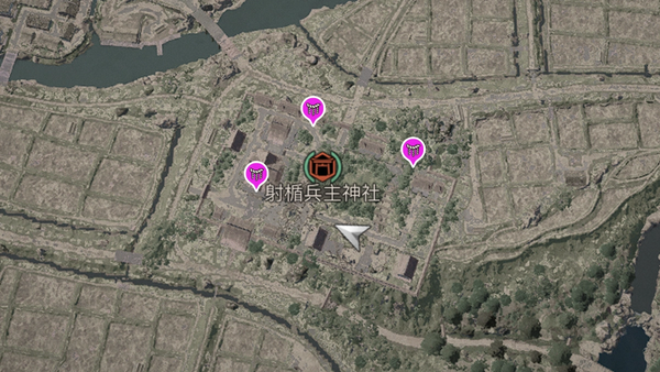 射楯兵主神社（アサクリ）の参拝map