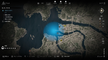 合図の火を炊く・地図