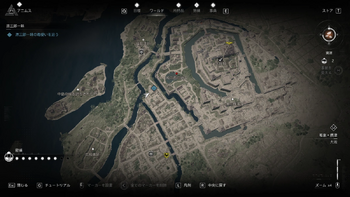 毒使いの居場所：童の後を追う・地図