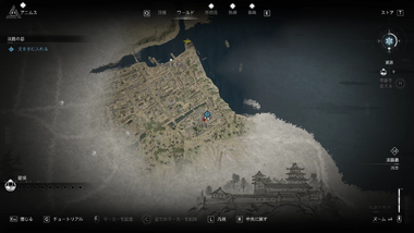 淡路の忍・文の場所・地図