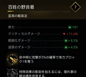 百姓の野良着・効果