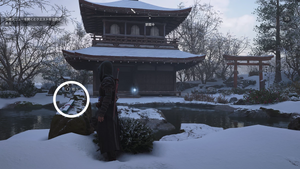 銀閣寺（アサクリ）の紙片の場所1