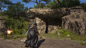 「いにしえの古墳」入口の場所