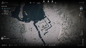 宮津城への侵入場所・地図