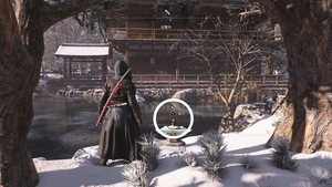 金閣寺（アサクリ）の紙片の場所1