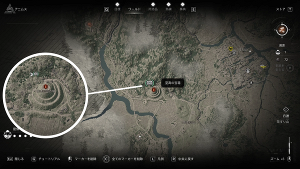 茶すり山古墳の場所・地図