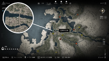 「大海原の大打撃」発生場所・地図