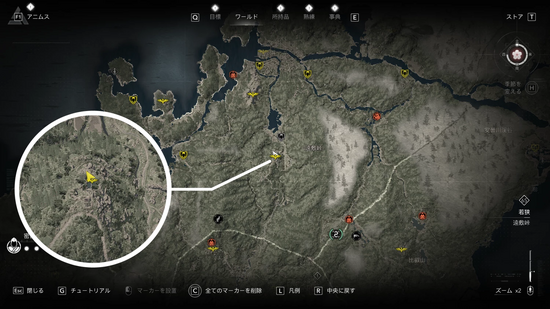 和を乱すの剣（柄）の場所・地図