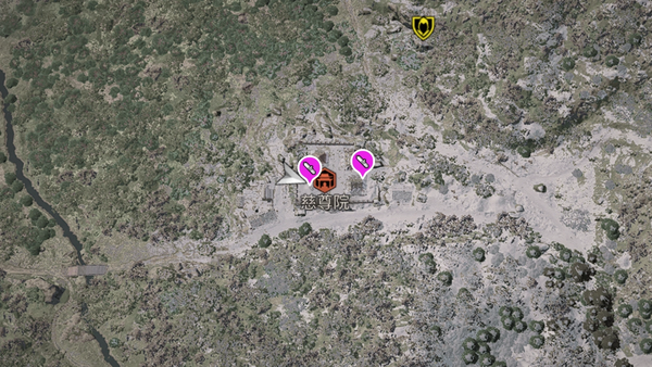 慈尊院（アサクリ）の紙片map