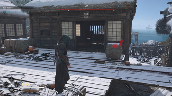 日向浦の貴重な品（着物）の場所