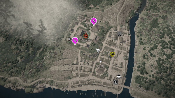 道成寺（アサクリ）の紙片map