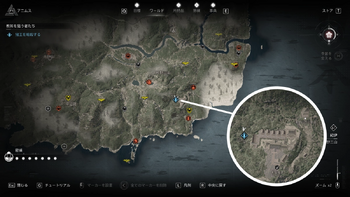 猪王の居場所・地図