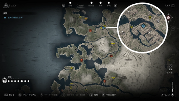 長秀の縁者の居場所・地図