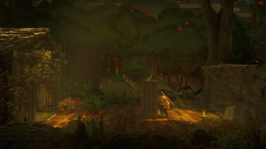 芝居・勇士パート：木箱を使って先へ進む