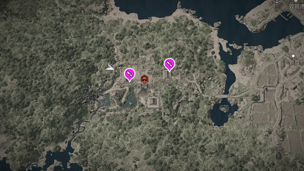 西福寺（アサクリ）の紙片map