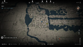 【南蛮寺】フロイス神父と話す・地図