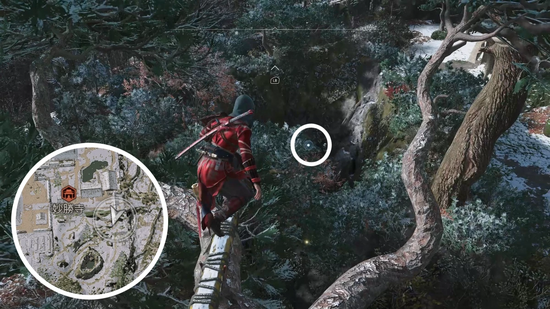 妙勝寺（アサクリ）の紙片の場所2