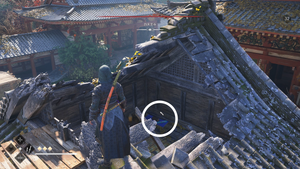 四天王寺（アサクリ）の紙片の場所2