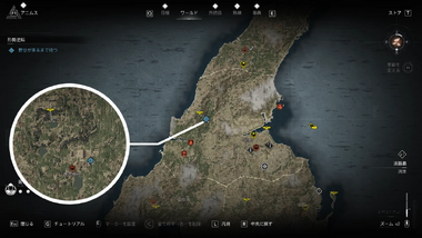 野分の待ち伏せ場所（産宮神社）の場所・地図