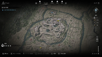 抜け荷屋の頭の居場所（舞の屋敷の場所）・地図