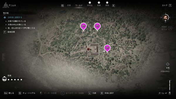 大神神社（アサクリ）の参拝map