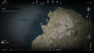 食糧の箱（岩屋城の港）・地図