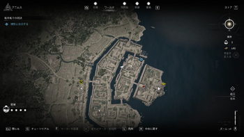 勝姫の居場所（火薬爆破後）・地図