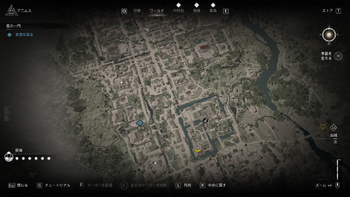 「警備任務」覚書の場所・地図