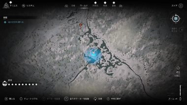 謎の文字の場所・地図