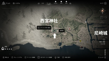 「傾奇者」のクエスト提供者の居場所・地図